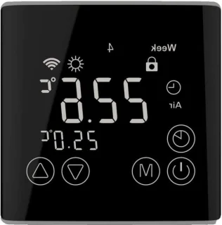 Digitale wifi kamerthermostaat zwart
