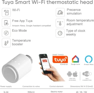 Digitale WiFi-radiatorknop