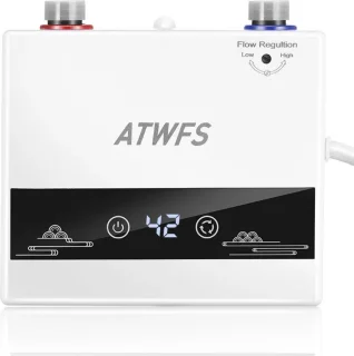Doorstroomverwarmer Douche Elektrisch Met Touchbediening Wit