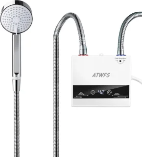 Doorstroomverwarmer Douche Elektrisch Met Touchbediening Wit