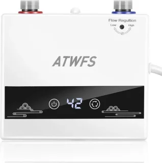 Doorstroomverwarmer Douche Elektrisch Met Touchbediening Wit