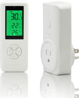 Draadloos temperatuurgestuurd stopcontact met afstandsbediening