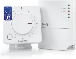 Draadloze kamerthermostaat 81x81x35mm wit