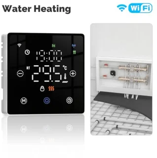 Draadloze touchscreen-thermostaat voor gasboiler