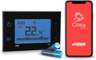 Draadloze WiFi-thermostaat (batterij) – Zwart