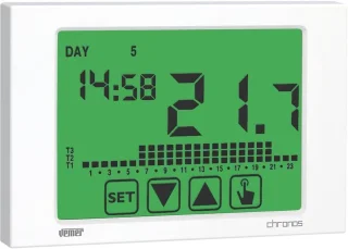 De Elektronische Weekprogramma-thermostaat voor wandmontage in één oogopslag