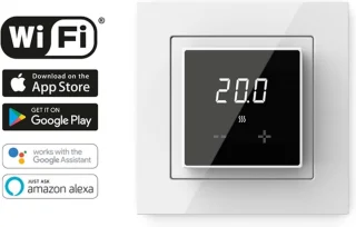 ET44 WiFi klokthermostaat RAL 9010