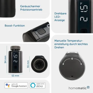 Evo Radiatorknop Antraciet
