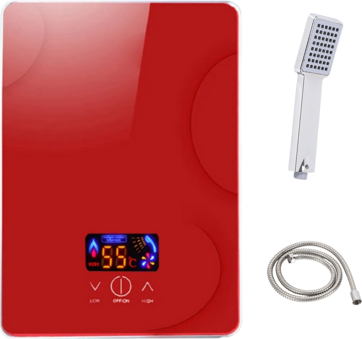 De GoodGear Doorstroomverwarmer Elektrische Boiler Rood in één oogopslag