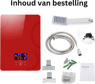 GoodGear Doorstroomverwarmer Elektrische Boiler Rood