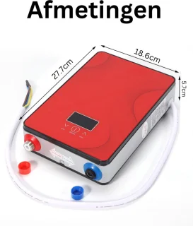 GoodGear Doorstroomverwarmer Elektrische Boiler Rood