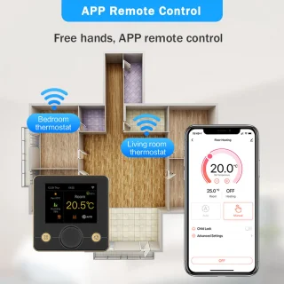 Graffiti Smart WiFi Thermostat Universeel voor Vloerverwarming en Gasketel