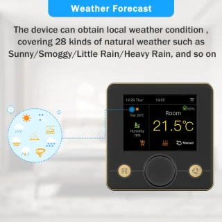 Graffiti Smart WiFi Thermostat Universeel voor Vloerverwarming en Gasketel