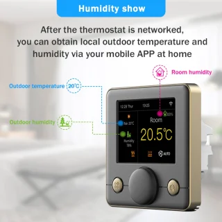 Graffiti Smart WiFi Thermostat Universeel voor Vloerverwarming en Gasketel