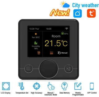 Graffiti Smart WiFi Thermostat Universeel voor Vloerverwarming en Gasketel