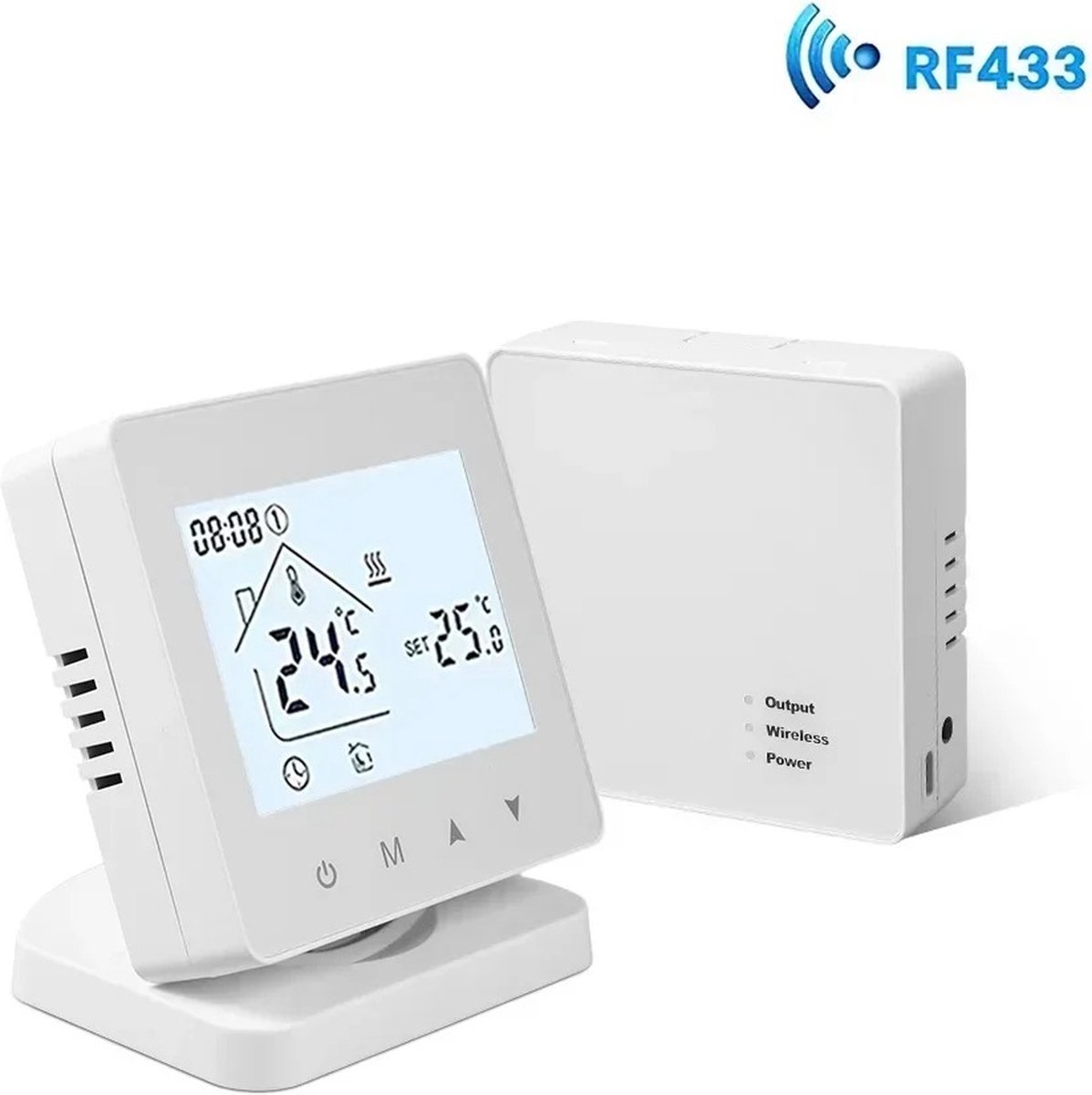 De Hanimo Slimme Draadloze WiFi Thermostaat Wit in één oogopslag