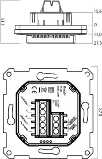 Heat It Wandthermostaat Wit Z-Wave Plus