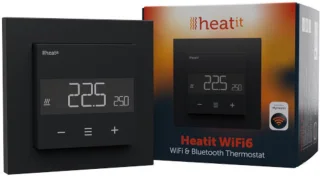 Heatit Thermostaat WiFi6 Mat Zwart