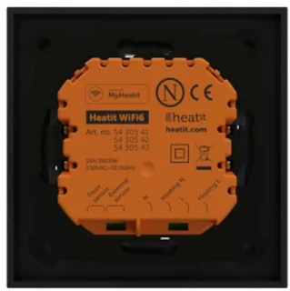 Heatit Thermostaat WiFi6 Mat Zwart