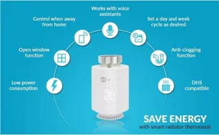 Hihome Zigbee Radiator Thermostat V2 Starter Kit