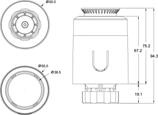 Hihome Zigbee Radiator Thermostat V2 Starter Kit