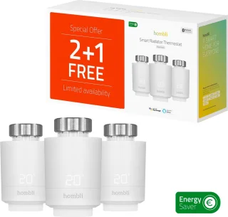Hombli Slimme Radiatorknop Thermostaatkraan Uitbreidingsset 3 stuks