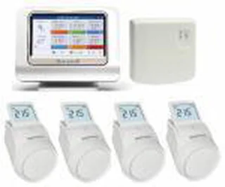 Honeywell Evohome Radiatorpakket OpenTherm met 4 Thermostaatknoppen