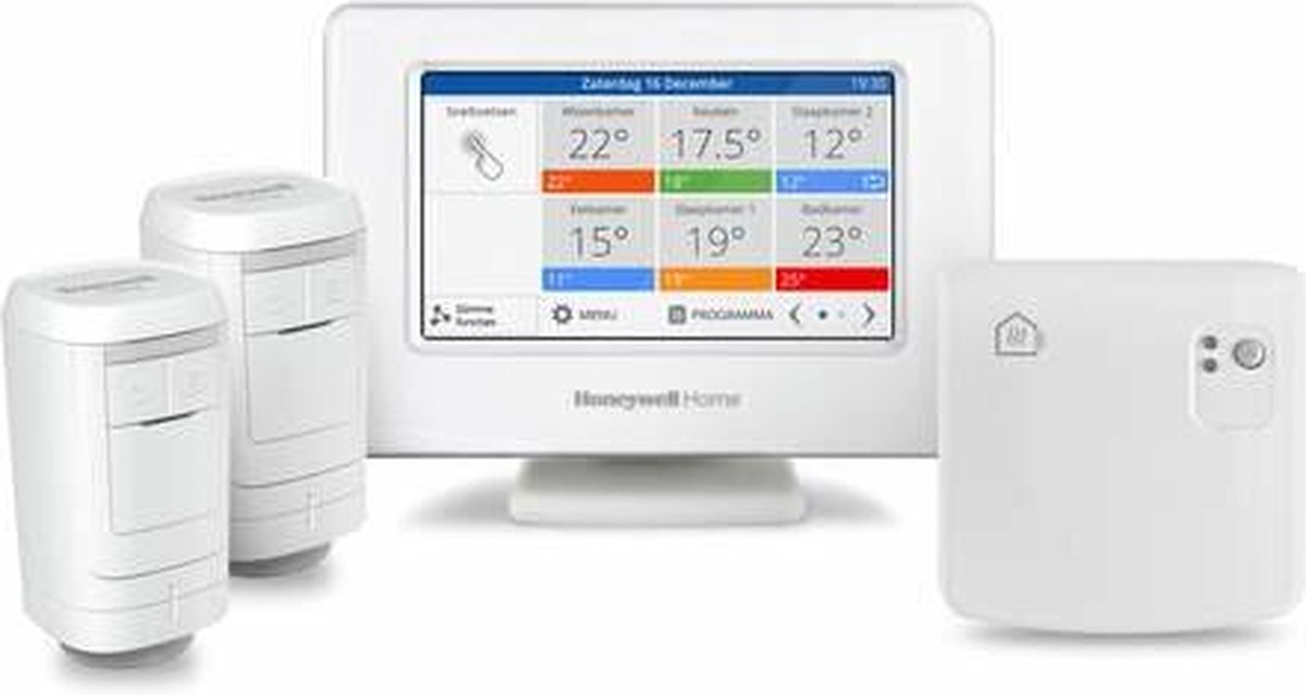 De Honeywell Home Evohome Wifi 2-zone radiatorpakket in één oogopslag