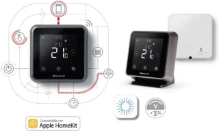 Honeywell Lyric T6 Thermostaat Zwart Bedraad