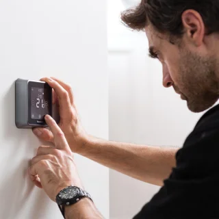 Honeywell Lyric T6 Thermostaat Zwart Bedraad