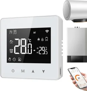 Intelligente thermostaat - 8.6 x 8.6 cm - wit