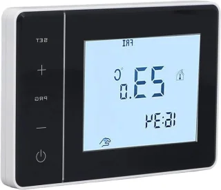 Intelligente thermostaat - digitale regelaar - zwart