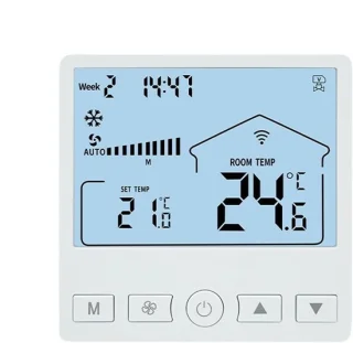 Intelligente thermostaat klimaatregelaar, 86 x 86 cm, wit