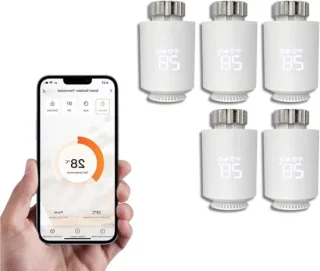 Intelligente thermostaatkop M30 x 15 mm wit