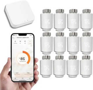 Intelligente thermostaatkop wit