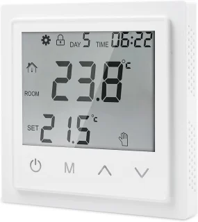 De Kamerthermostaat voor elektrische vloerverwarming in één oogopslag