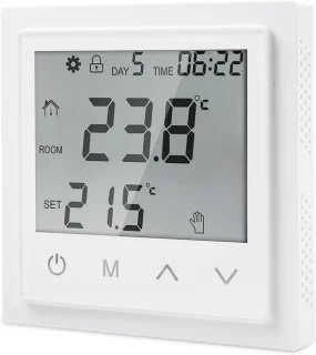 Eenvoudige en betrouwbare thermostaat voor elektrische vloerverwarming