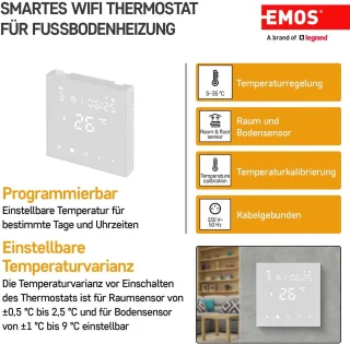 Kamerthermostaat voor vloerverwarming