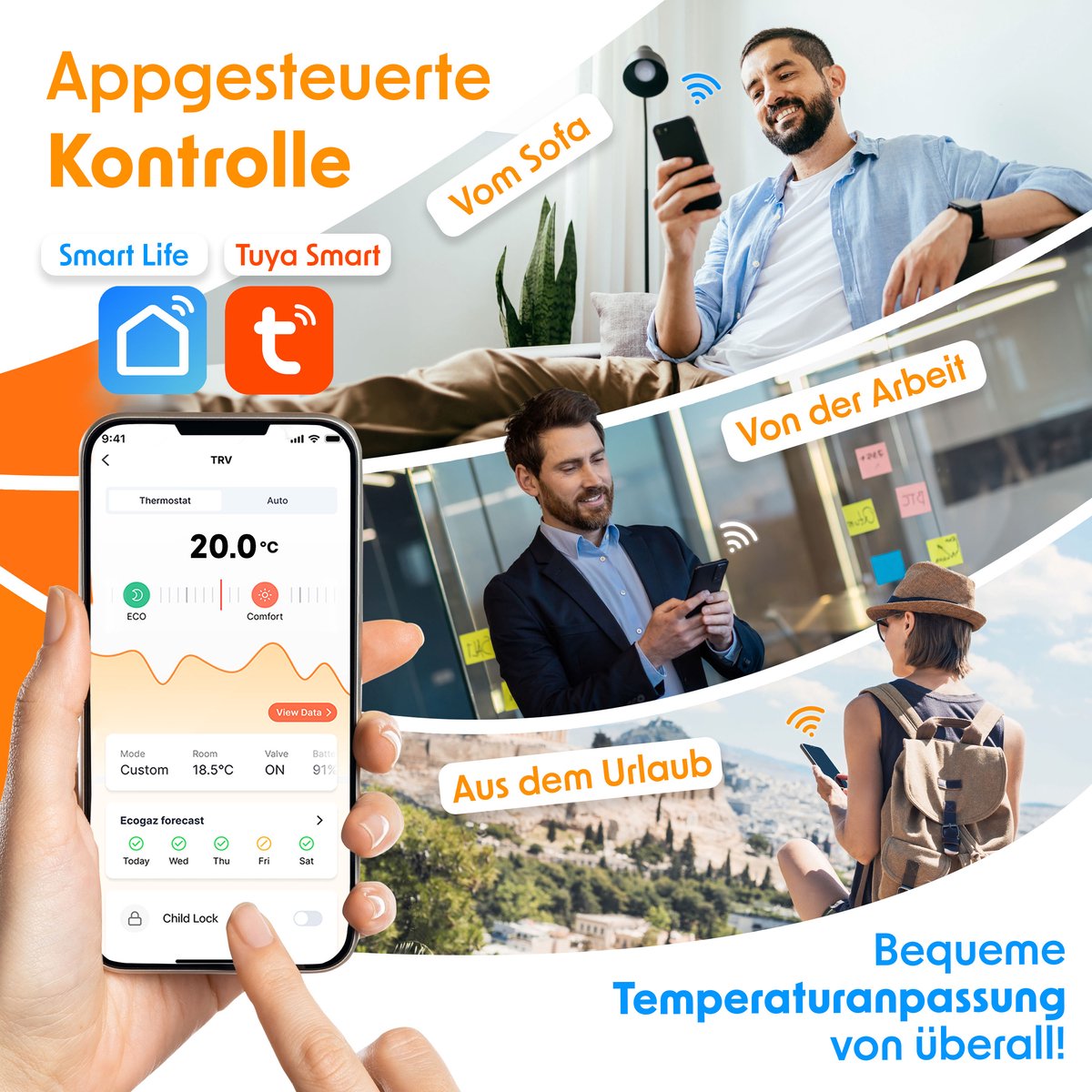 Wat vinden we goed aan de KESSER Radiatorknop Thermostaatkop 4x Wit Rond