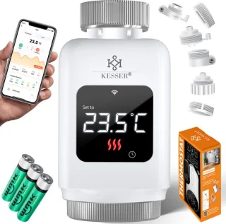 KESSER Radiatorknop Thermostaatkop 4x Wit Vierkant