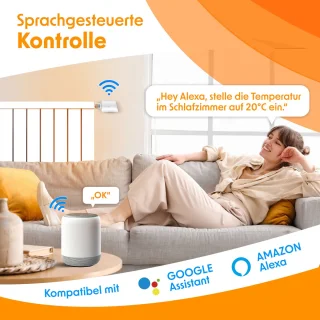 KESSER Slimme Radiatorknop Thermostaat - 3 Stuks Wit
