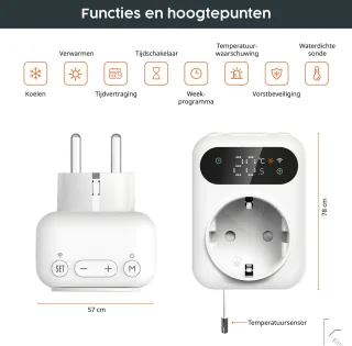 Könighaus Thermostaat Stopcontact