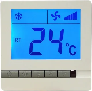 LCD-thermostaat - 86x86 mm - wit