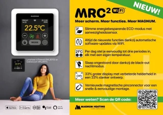 MAGNUM MRC² WiFi-klokthermostaat Grafietzwart (RAL 9011)
