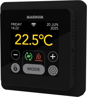 MAGNUM MRC² WiFi-klokthermostaat Grafietzwart (RAL 9011)