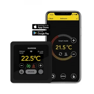 MAGNUM MRC² WiFi-klokthermostaat Grafietzwart (RAL 9011)