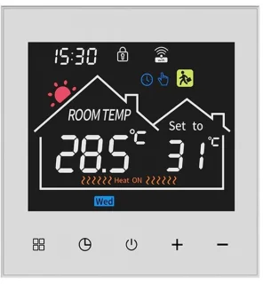 Merkloos WiFi-thermostaat voor vloerverwarming, wit review