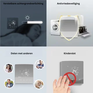 MKSS® CV-thermostaat Zilver