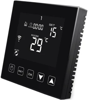MKSS® Draadloze thermostaat voor cv - Zwart