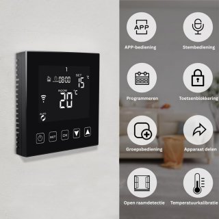 Wat vinden we goed aan de MKSS® Draadloze thermostaat voor cv - Zwart
